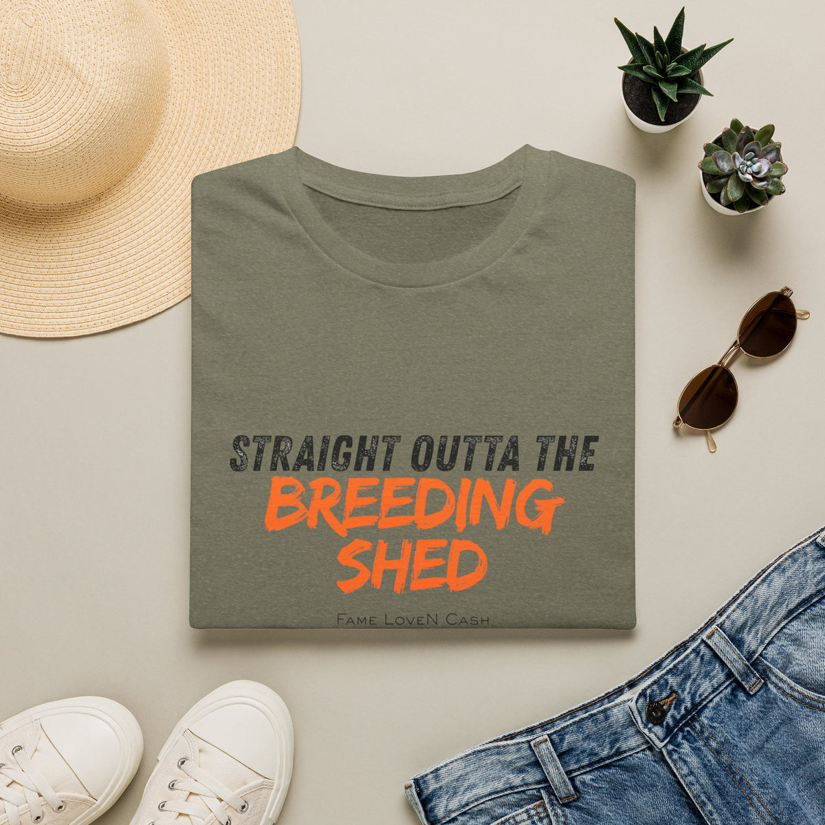 Straight Outta the Breeding Shed T-Shirt | Stallion Life