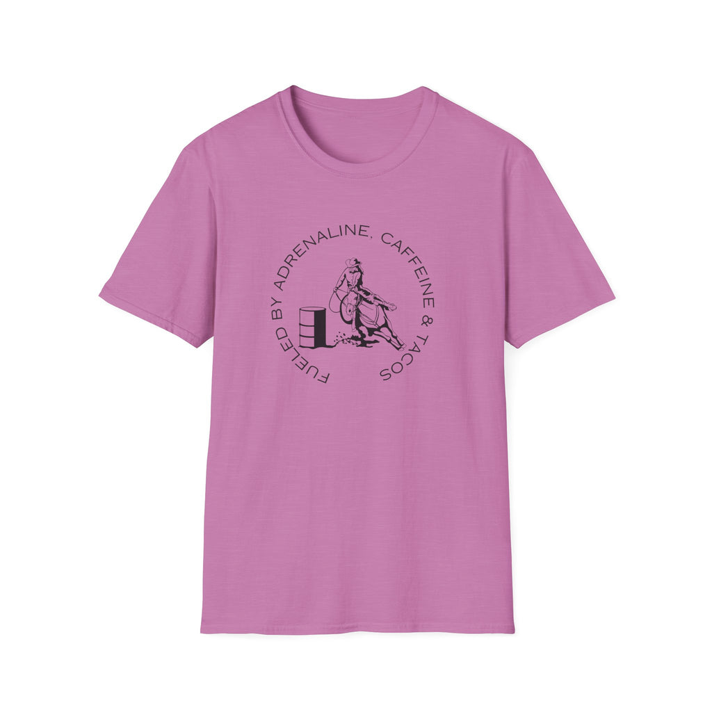 Caffeine & Tacos design T-Shirt | Barrel Racer