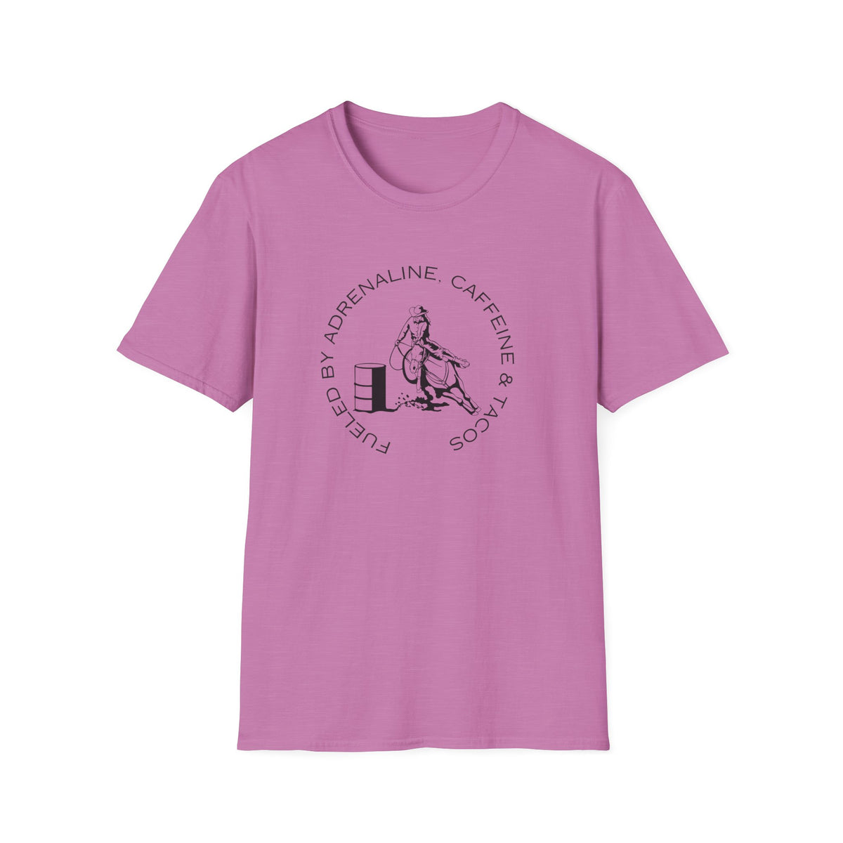 Caffeine & Tacos design T-Shirt | Barrel Racer