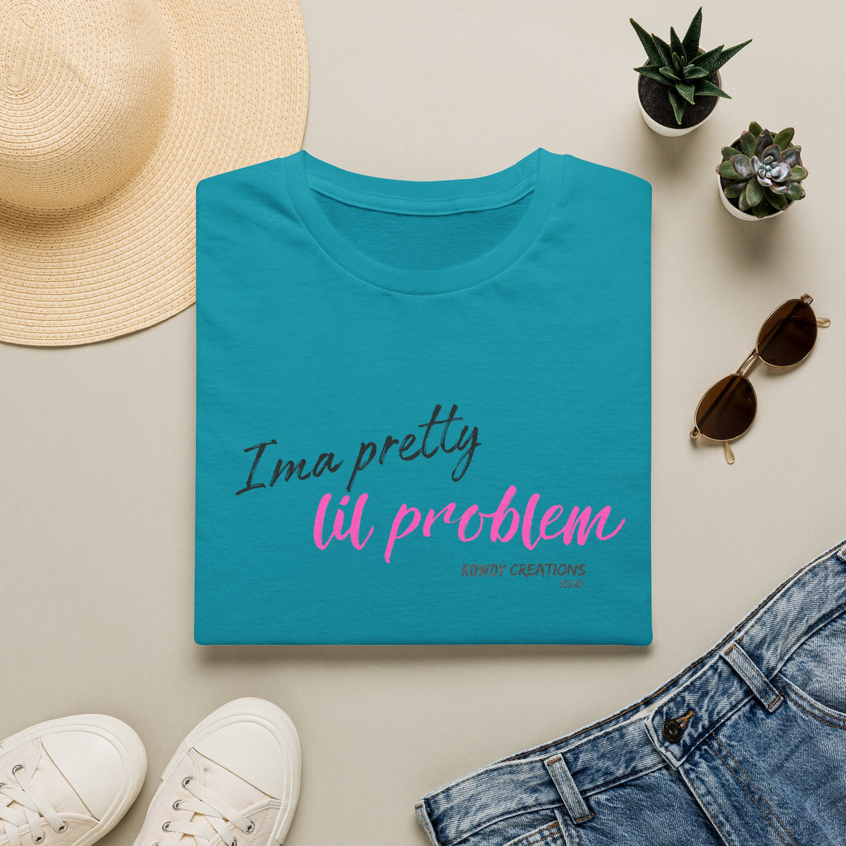 I’m a Pretty Lil Problem Tee — Feminine Statement Graphic T-Shirt